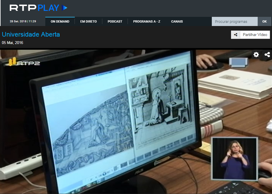 Reportagem da Universidade Aberta sobre a Az - Rede de Investigao em Azulejo